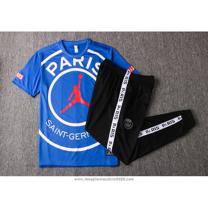 Tuta da Track Paris Saint-Germain Jordan Manica Corta 2020 2021 Blu